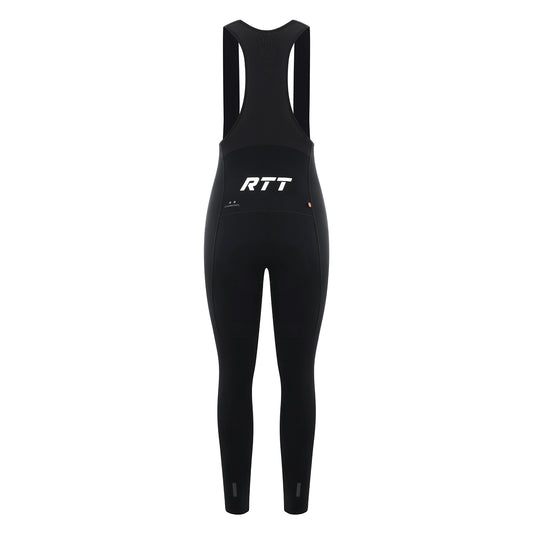 Women's Winter Thermal Bib Tights FF02-Black