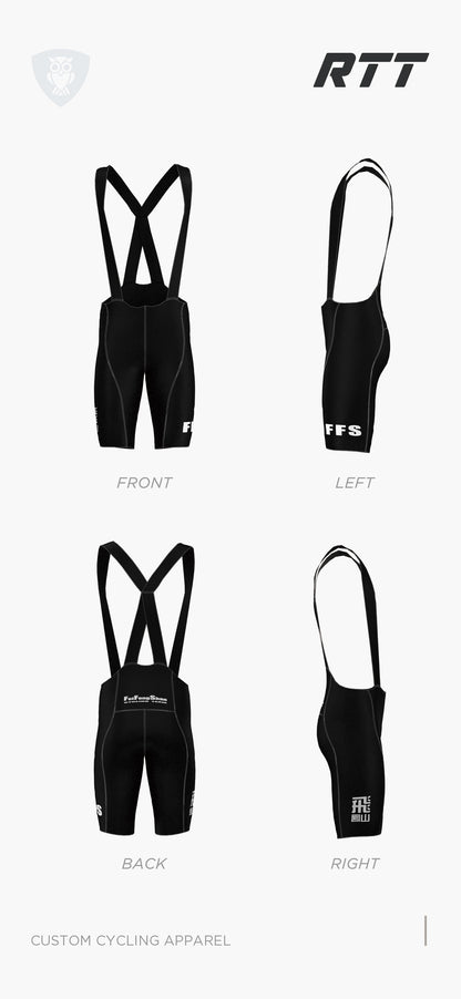 FFS 女士自由裁背带裤 FFS201-Black