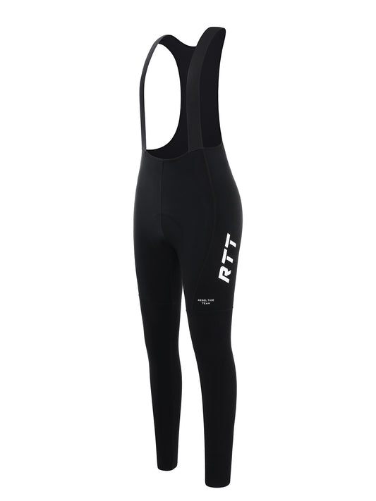 Women's Winter Thermal Bib Tights FF02-Black