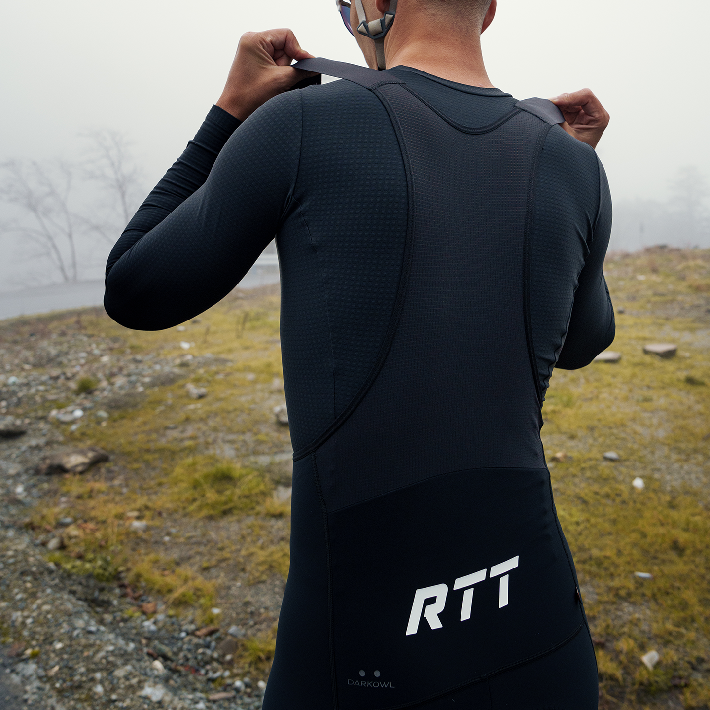 Men's Thermal Bib Tights MF02-Black