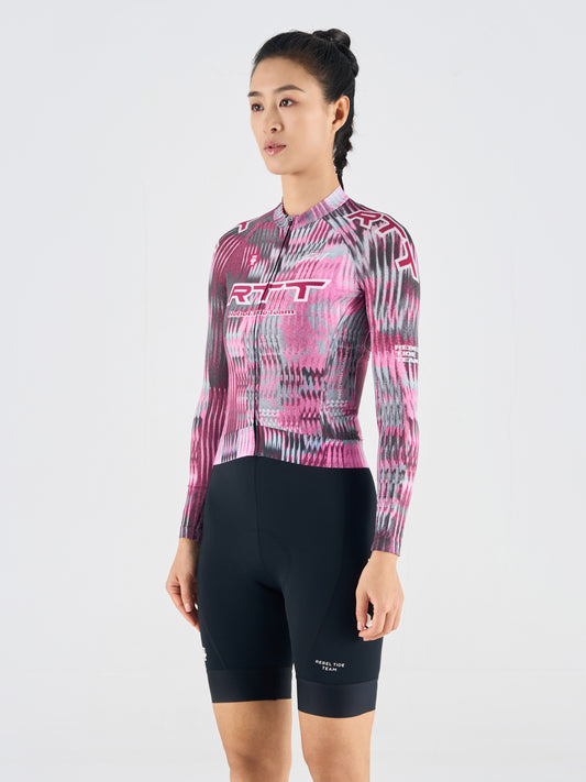 Women's Long Sleeves Jersey LS06 Fuchsia