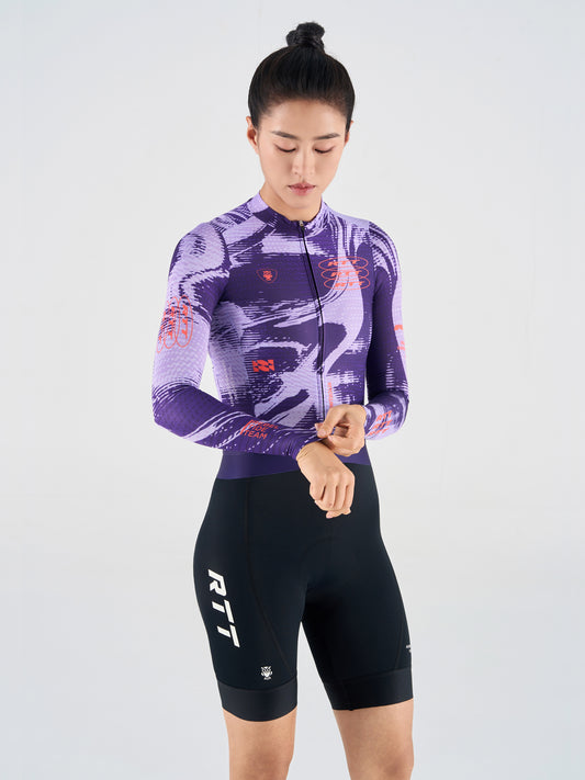 Women's Long Sleeves Jersey LS10  Purple