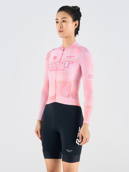 Women's Long Sleeves Jersey LS35  Light Pink