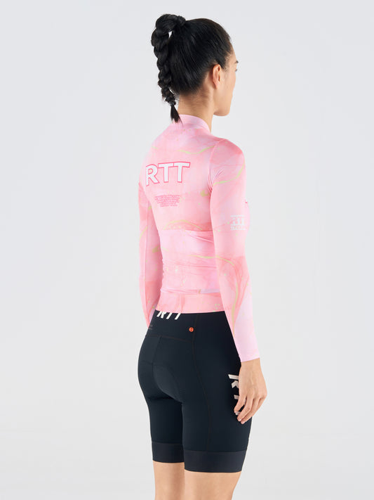 Women's Long Sleeves Jersey LS35  Light Pink