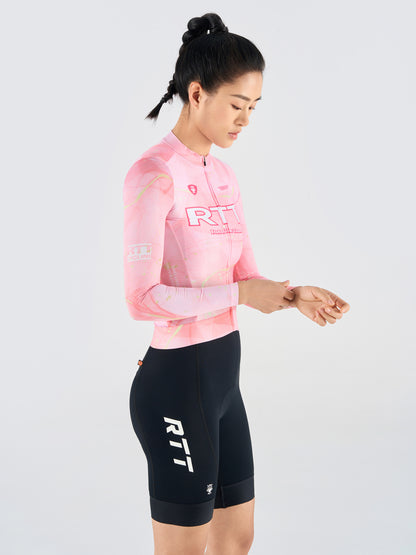 Women's Long Sleeves Jersey LS35  Light Pink