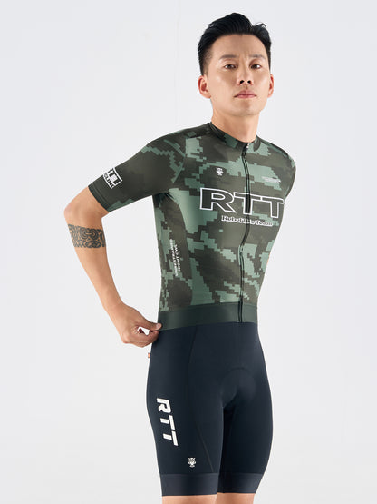 Men's Short Sleeves Jersey SS32 Camouflage Green