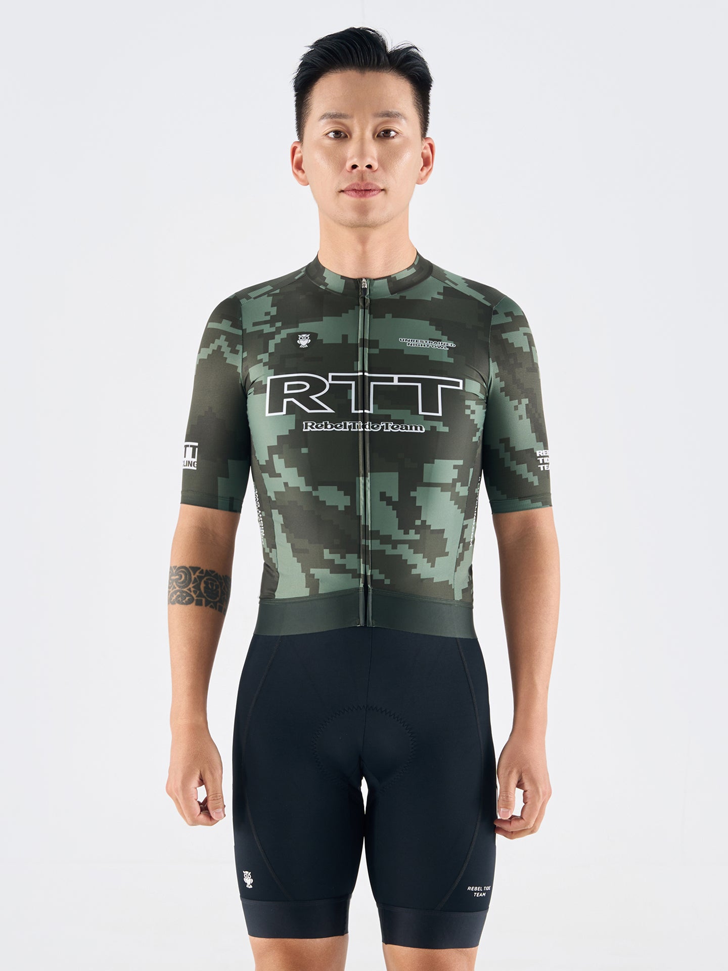 Men's Short Sleeves Jersey SS32 Camouflage Green