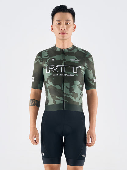 Men's Short Sleeves Jersey SS32 Camouflage Green