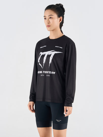 Women's Long Sleeve Shirt TS02-Black