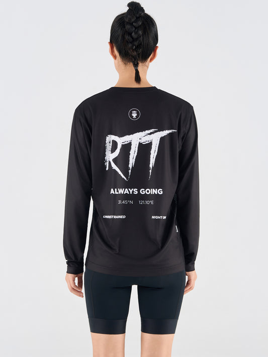 Women's Long Sleeve Shirt TS02-Black