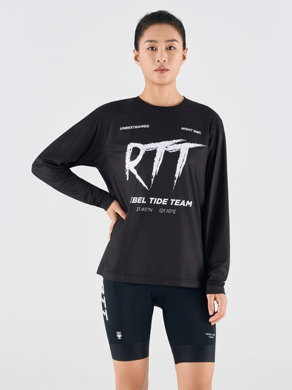 Women's Long Sleeve Shirt TS02-Black