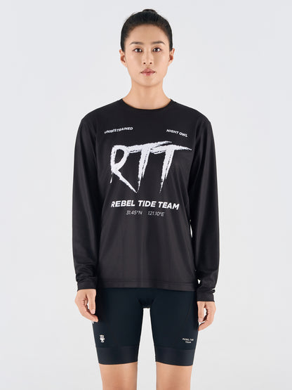 Women's Long Sleeve Shirt TS02-Black