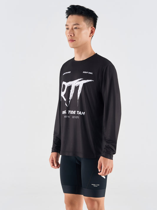 Men's Long Sleeve Shirt TS02-Black